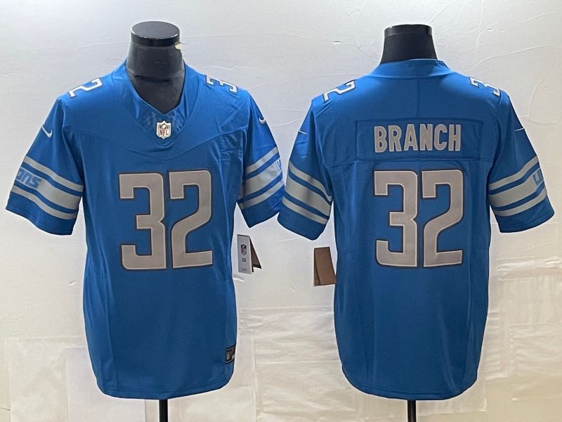 NFL Detriot Lions #32 Branch Blue Vapor Limited Jersey 
