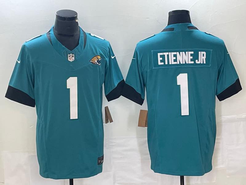 NFL Jacksonville Jaguars #1 Etienne JR Green Vapor Limited Jersey