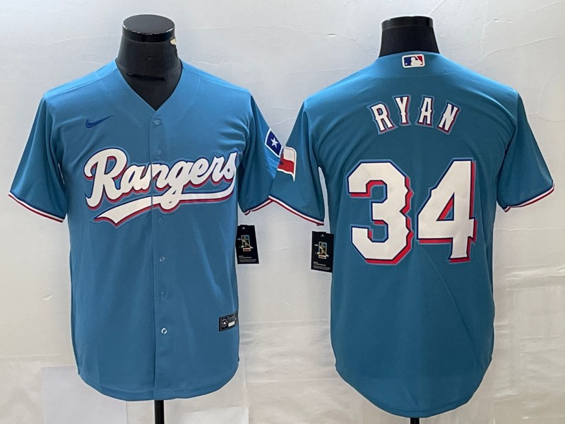 MLB Texas Rangers #34 Ryan Blue game Jersey