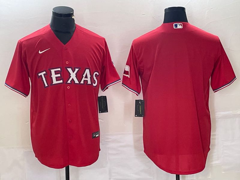 MLB Texas Rangers blank Red game Jersey