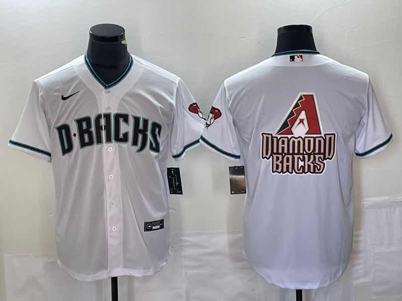 MLB Arizona Diamondbacks White logo game  Jersey 