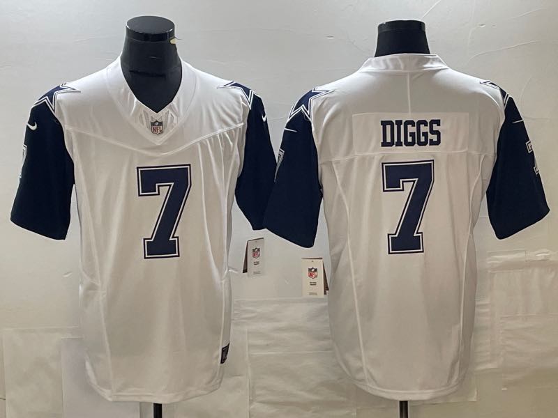 NFL Dallas cowboys #7 Diggs White New Limited Jersey