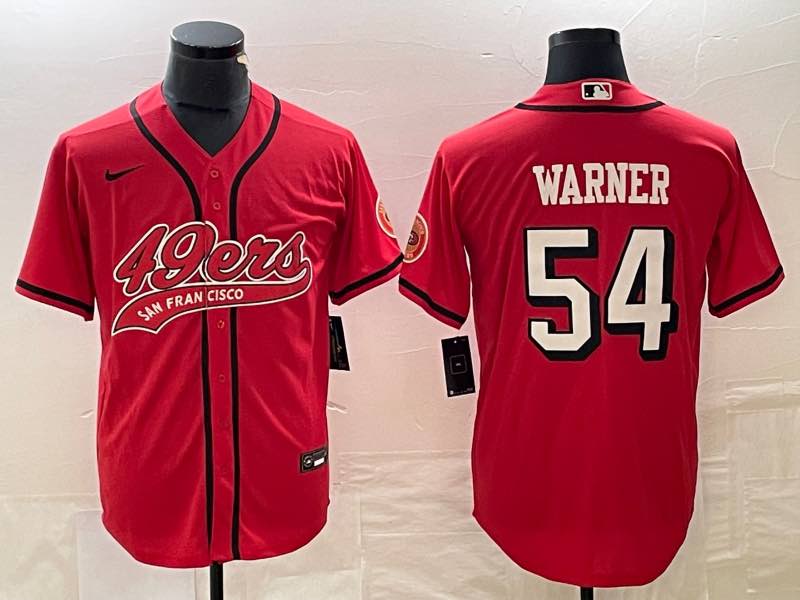 NFL San Francisco 49ers #54 Warner New Limited Red Jersey