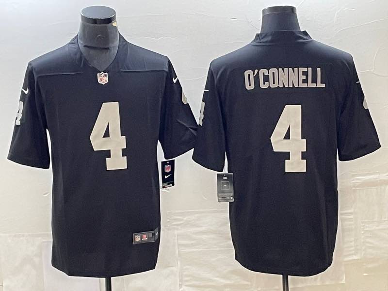 NFL Oakland Raiders #4 OConnell black Vapor Limited Jersey 
