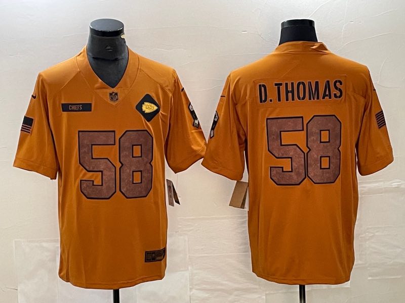 NFL Kansas City Chiefs #58 D.Thomas Limited Jersey