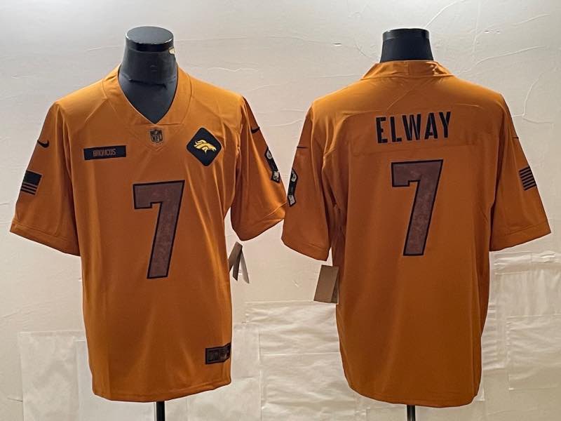 NFL Denver Broncos #7 Elway Salute to Service Jersey