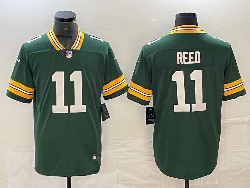 NFL Green Bay Packers #11 Reed Vapor Limited Green Jersey
