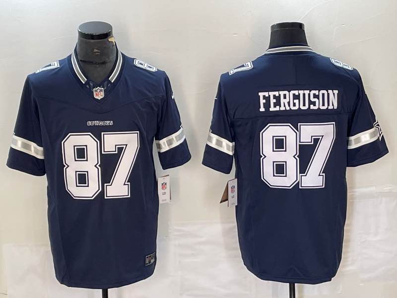 NFL Dallas Cowboys #87 Ferguson Blue Limited Jersey