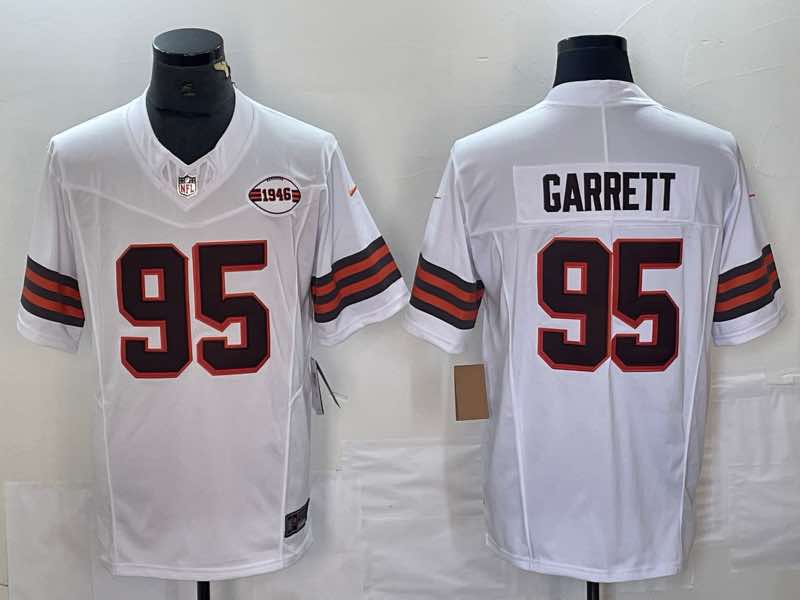 NFL Cleveland Browns #95 Garrett White New Jersey