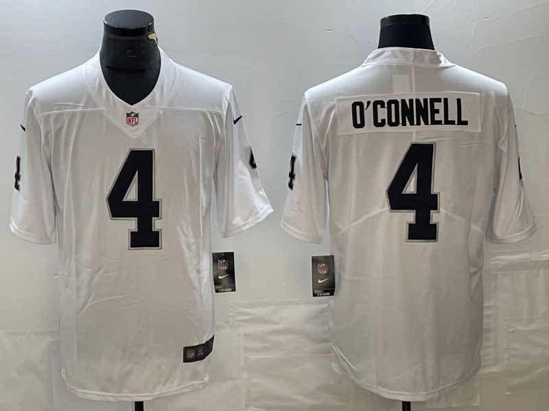 NFL Oakland Raiders #4 OConnell White Vapor Limited Jersey