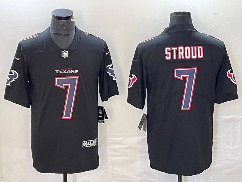 NFL Houston Texans #7 Stroud Black Vapor Limited Jersey
