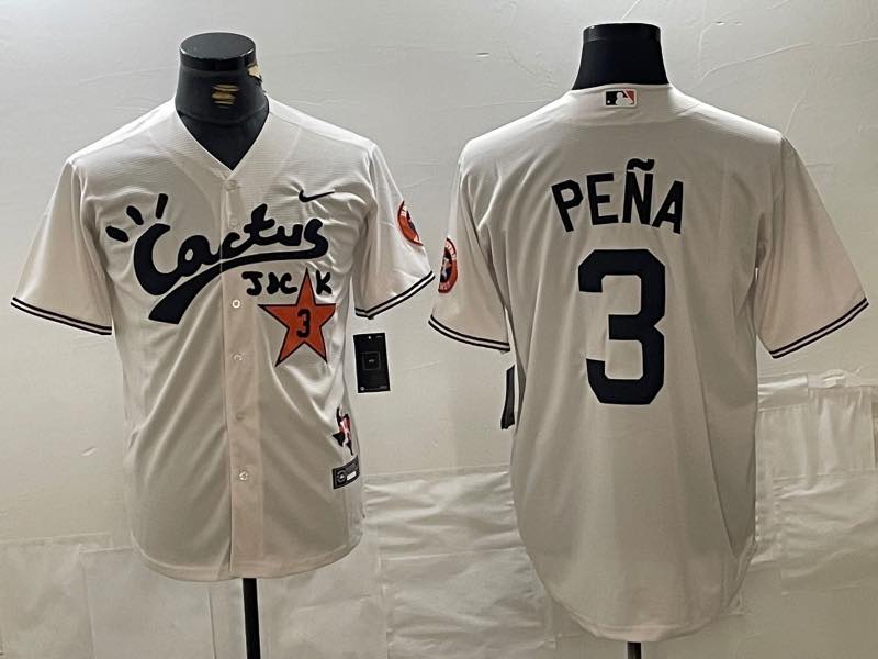 MLB Houston Astros #3 Pena Jersey