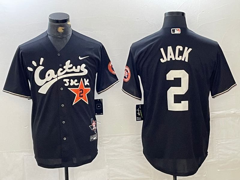 MLB Houston Astros #2 Jack Black Jersey