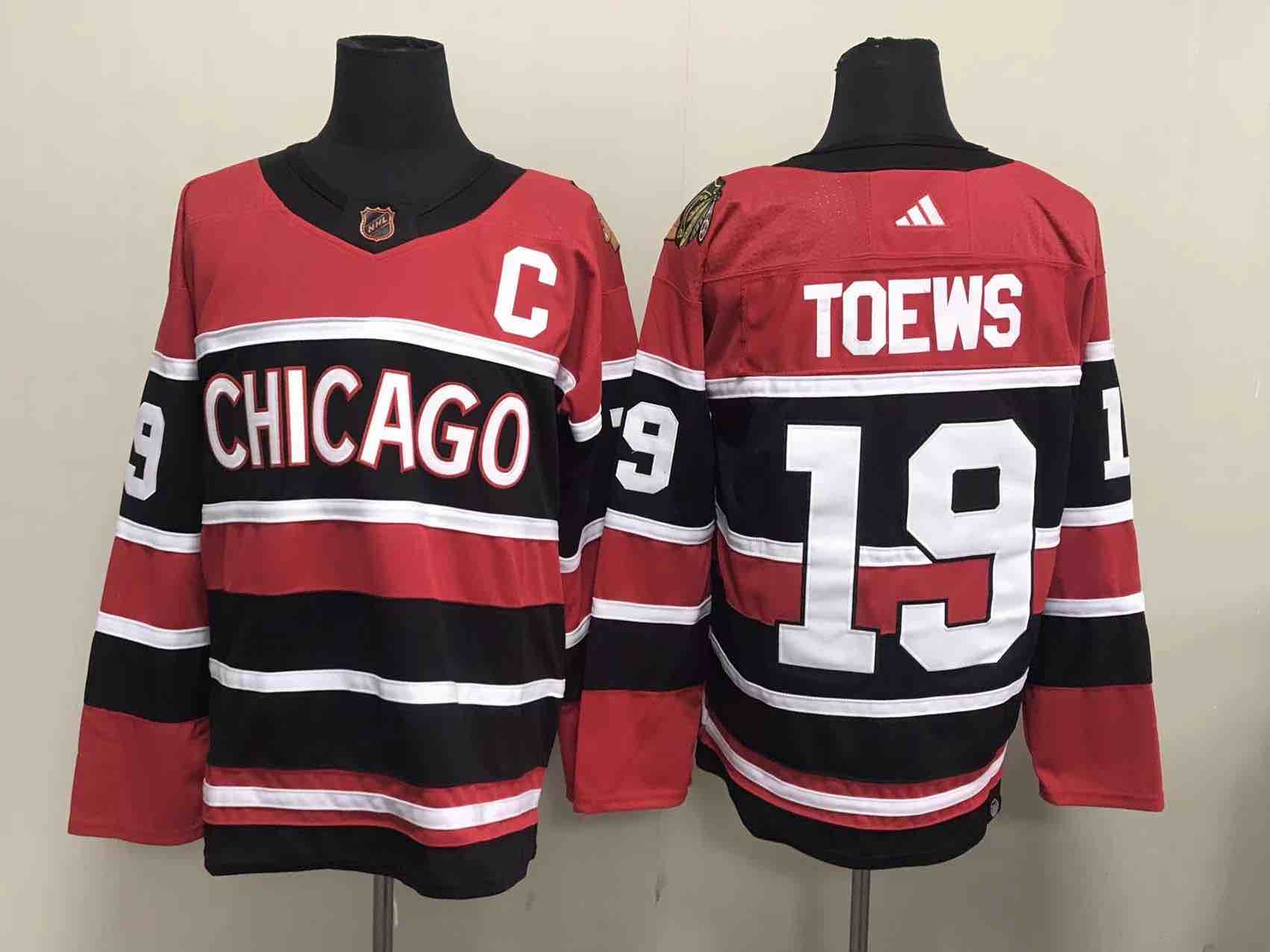 Adidas Chicago Blackhawks #19 Toews Red Jersey