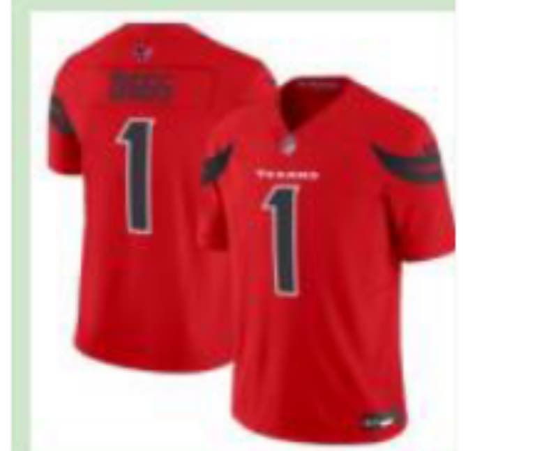 NFL Houston Texans #1 Diggs red Limited Jersey