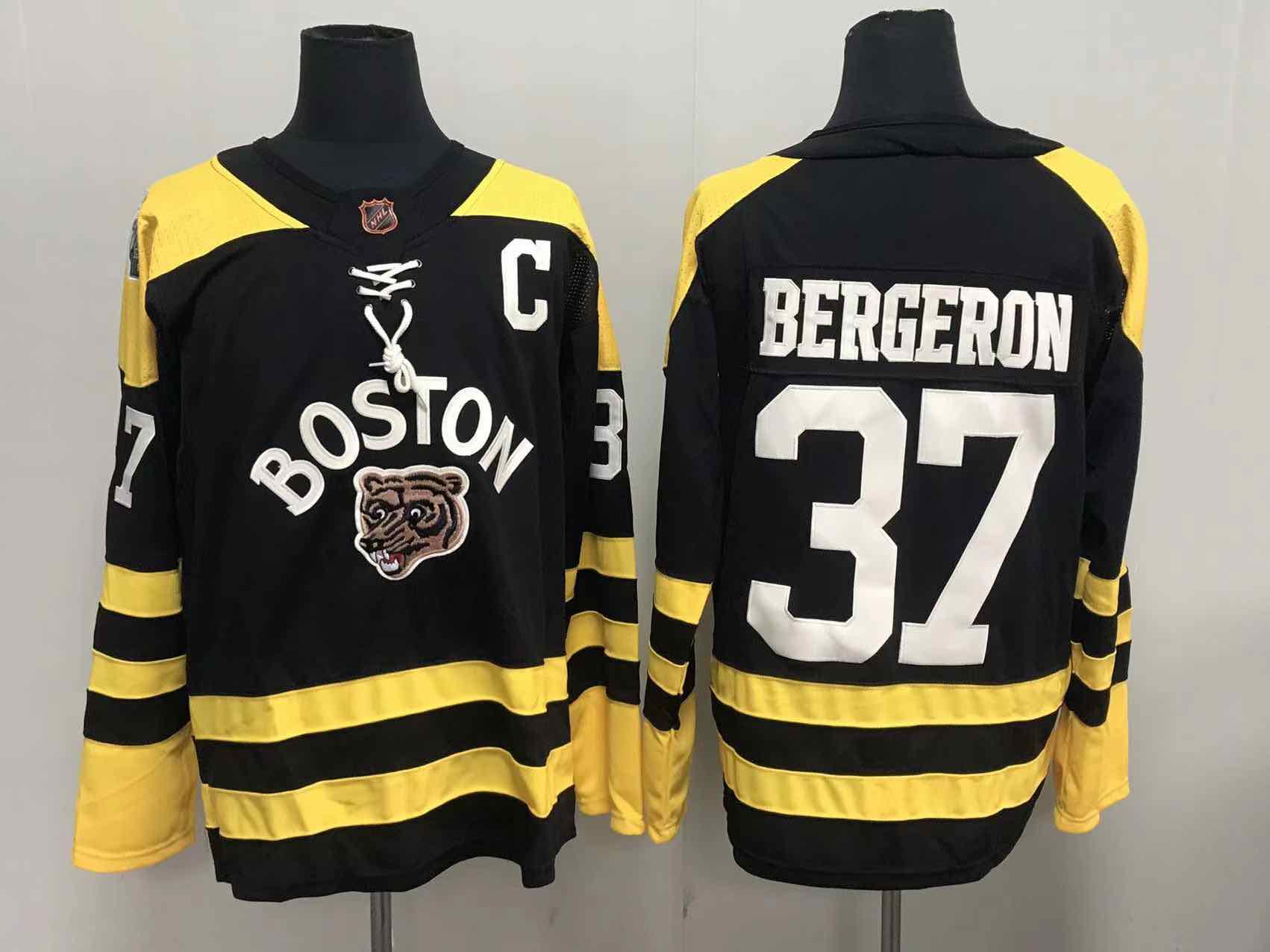 NHL Boston Bruins #37 Bergeron Black Jersey