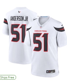 NFL Houston Texans #51 Anderson Jr white Limited Jersey