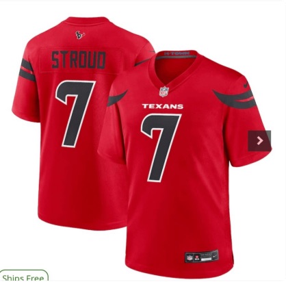 NFL Houston Texans #7 Stroud Red Limited Jersey