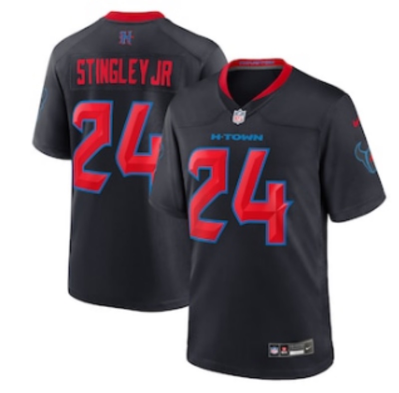 NFL Houston Texans #24 Stingley JR blue Limited Jersey