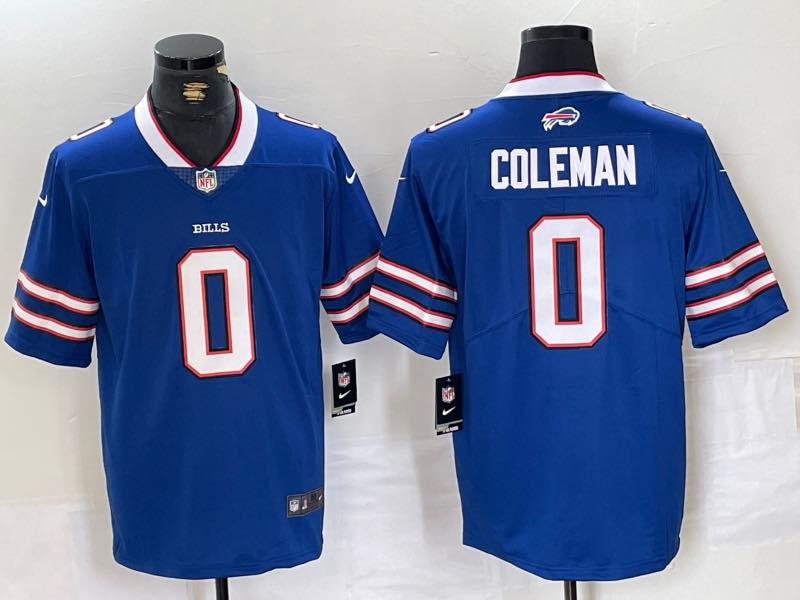 NFL Buffalo Bills #0 Coleman Blue Vapor Limited Jersey