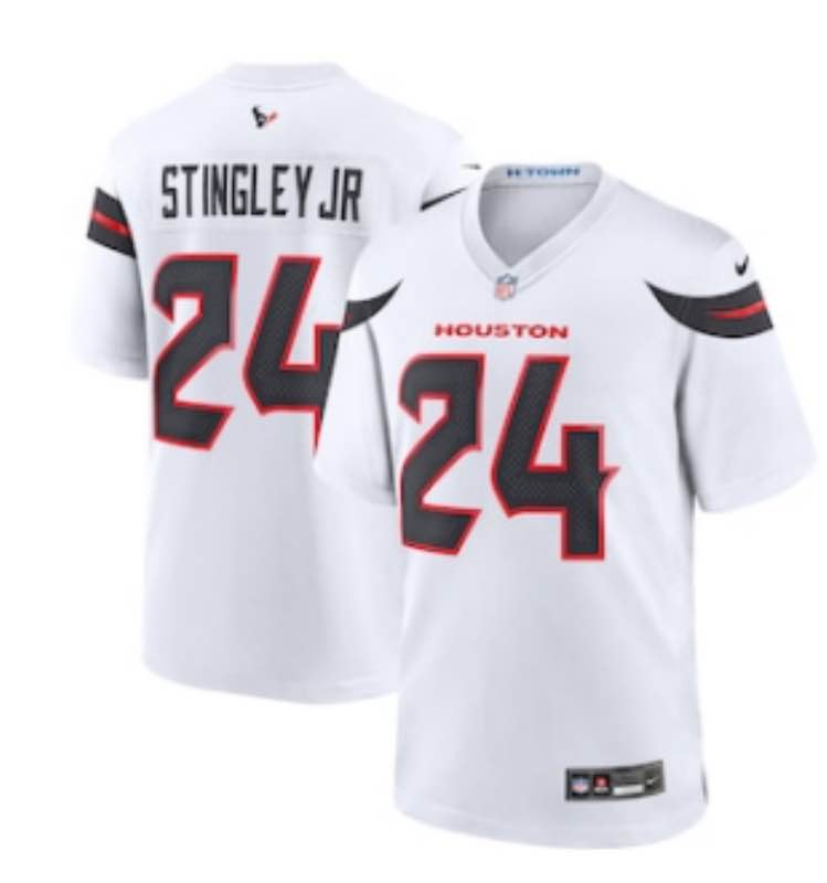 NFL Houston Texans #24 Stingley JR White Limited Jersey