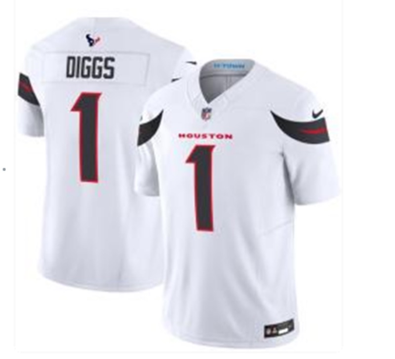 NFL Houston Texans #1 Diggs white Limited Jersey