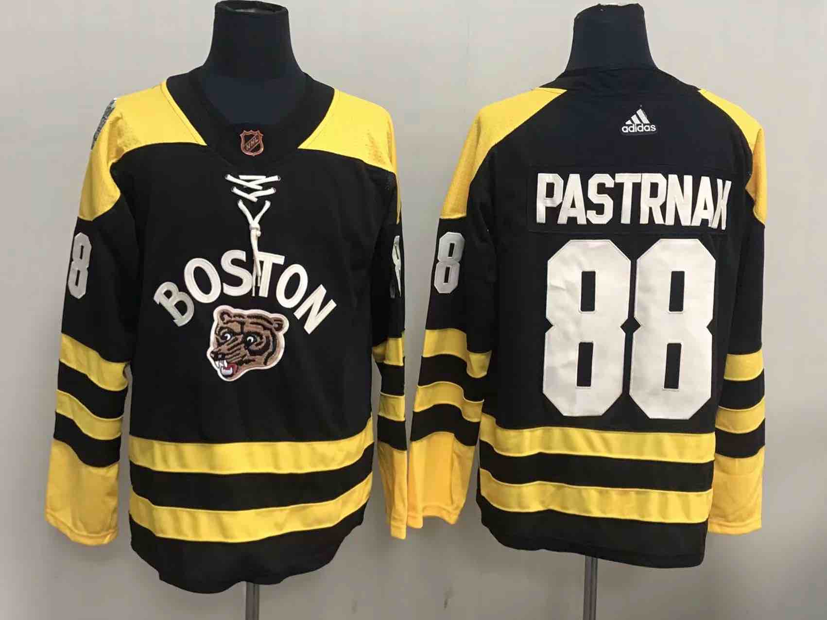 NHL Boston Bruins 88 Pastrnak Black Jersey