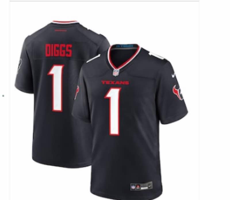 NFL Houston Texans #1 Diggs blue Limited Jersey