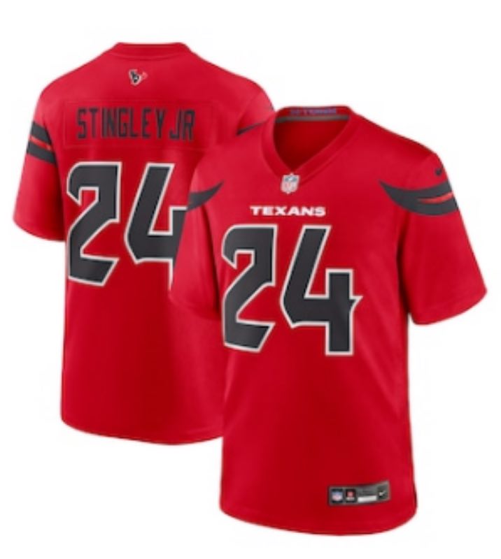 NFL Houston Texans #24 Stingley JR Red Limited Jersey