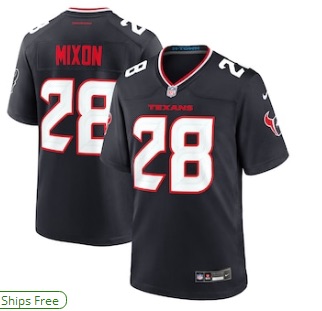 NFL Houston Texans #28 Mixon blue Limited Jersey