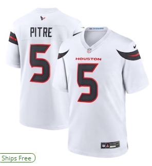 NFL Houston Texans #5 Pitre White Limited Jersey