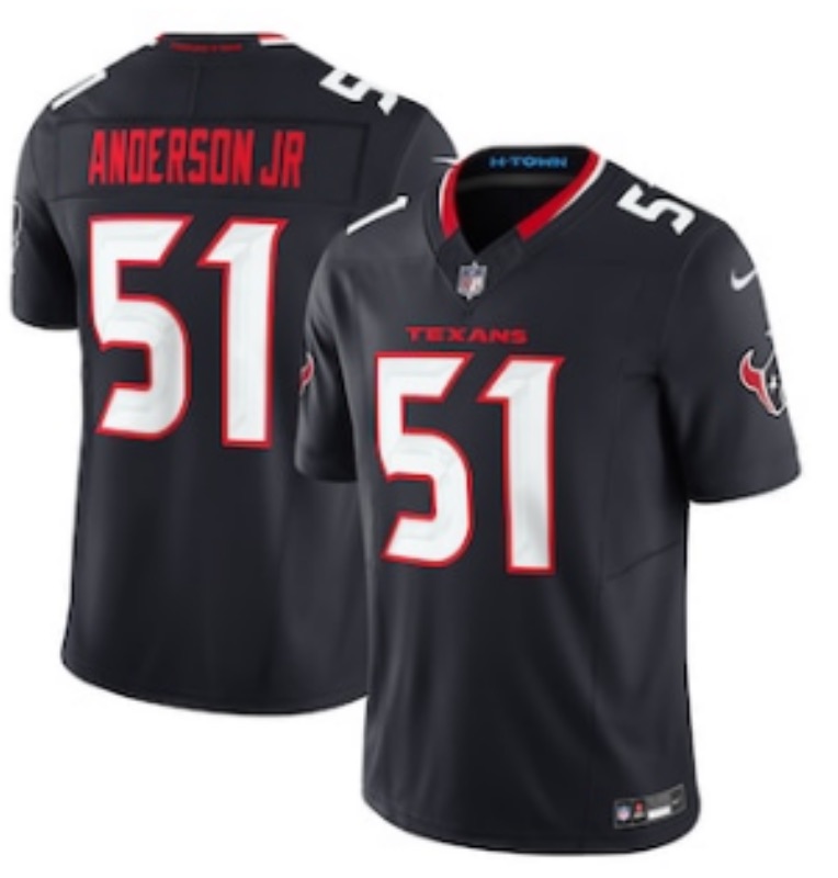 NFL Houston Texans #51 Anderson Jr blue Limited Jersey