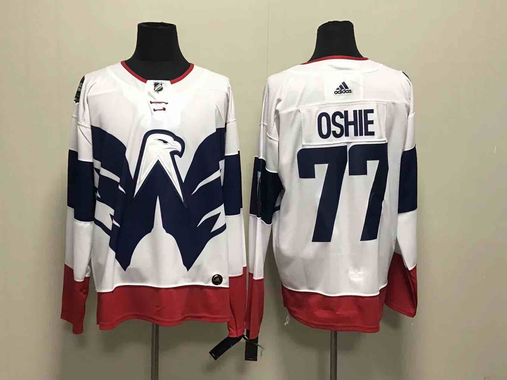 Adidas NHL Washington Captitals #77 Oshie White Jersey