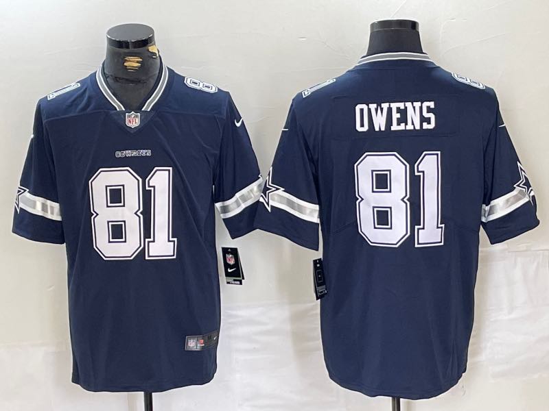 NFL Dallas Cowboys #81 Owens Blue Vapor Limited Jersey