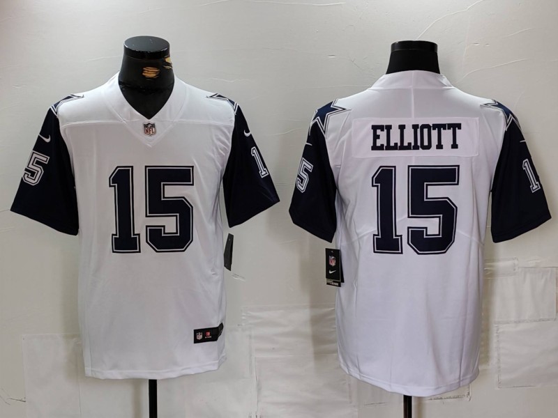 NFL Dallas Cowboys #15 Elliott Rush thanksgiving Limited Jersey