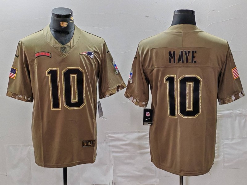 NFL New England Patriots #10 Maye Salute to service Limited Jersey