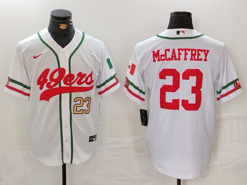 NFL San Francisco 49ers #23 McCaffrey White Combination Jersey