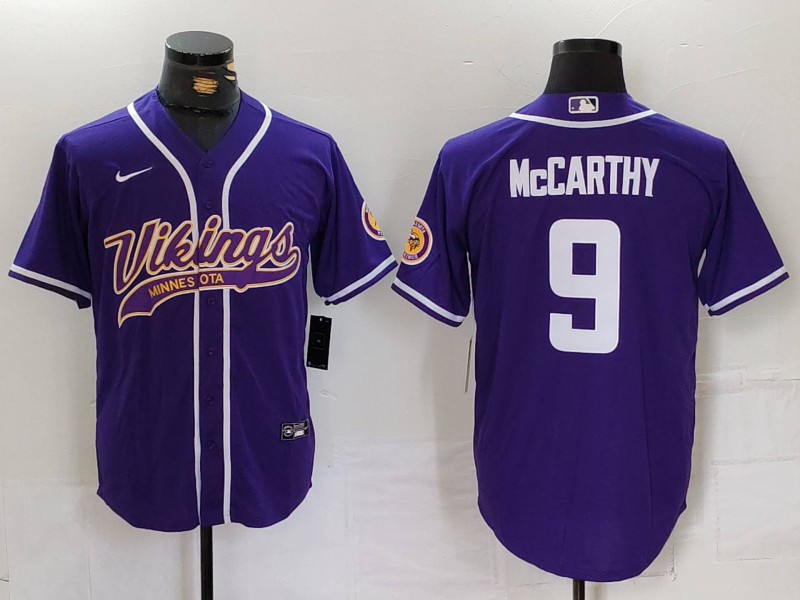 NFL Minnesota Vikings #9 McCarthy Purple Jersey