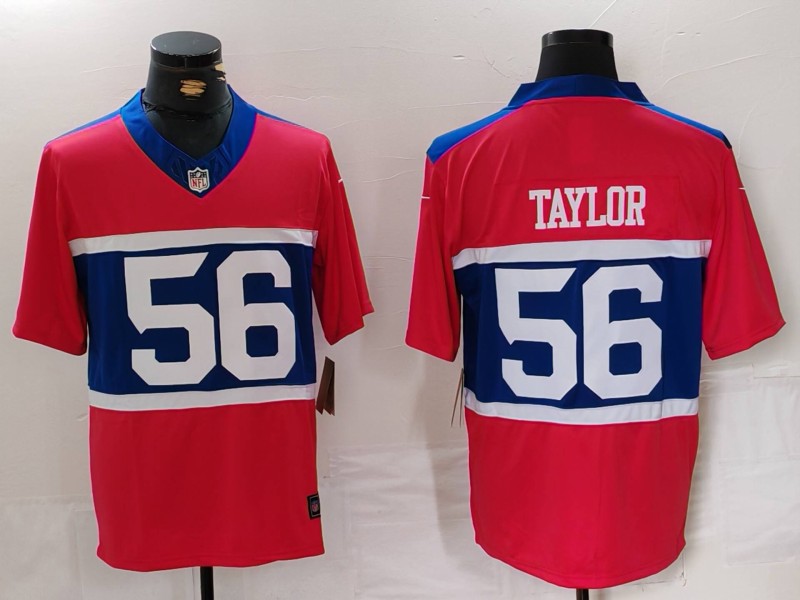 NFL New York Giants #56 Taylor Throwback Jersey