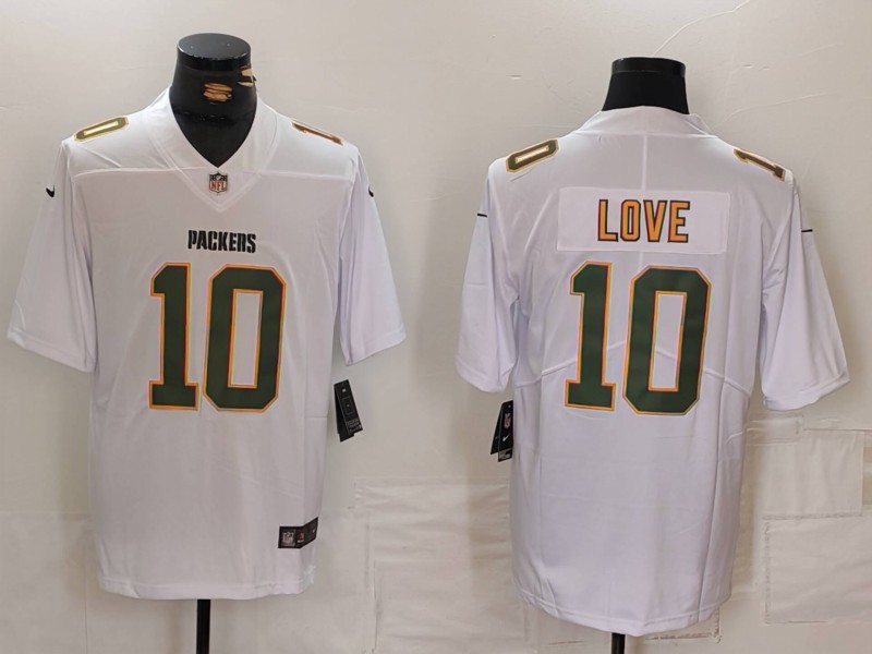 NFL Green Bay Packers #10 Love Vapor Limited White Jersey