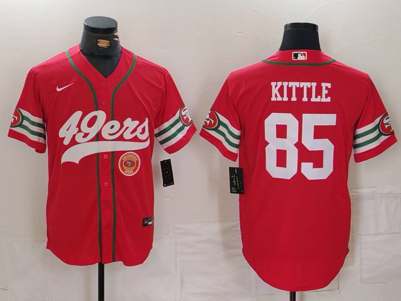 NFL San Francisco 49ers #85 Kittle Red Combination Jersey