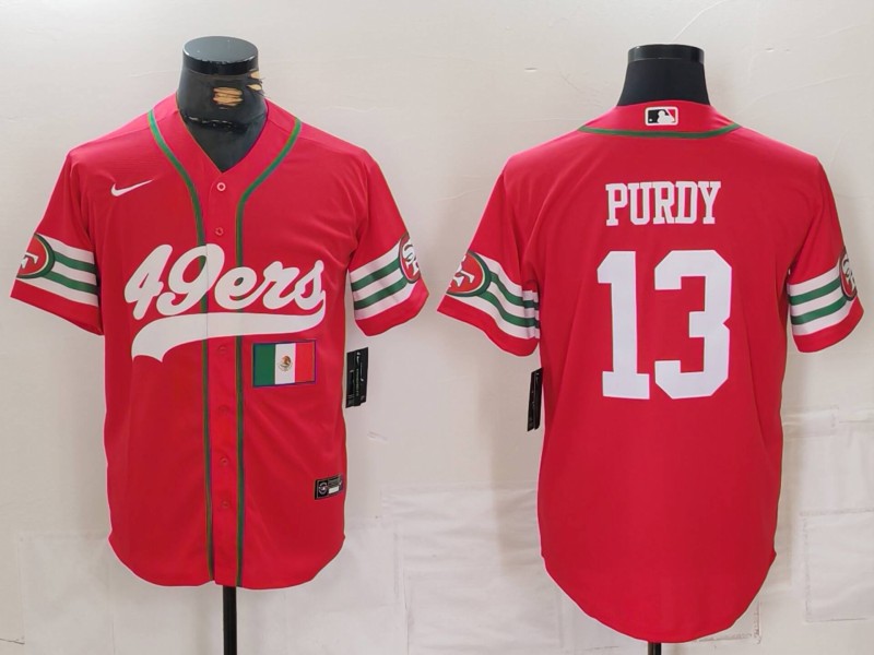 NFL San Francisco 49ers #13 Purdy Red Combination Jersey