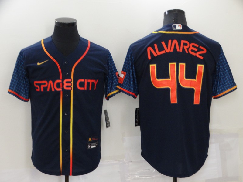 MLB Houston Astros #44 Alvarez BLack city Jersey