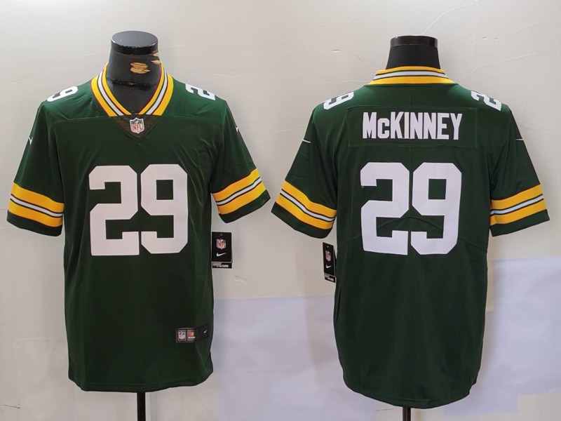 Nike Green Bay Packers #29 McKinney Green Vapor Limited Jersey 