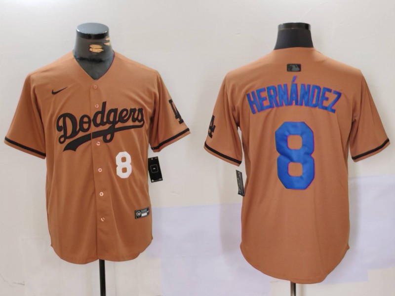 MLB Los Angeles Dodgers #8 Hernandez Joint-design Jersey