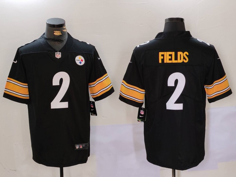 NFL Pittsburgh Steelers #2 Fields Black new Jersey