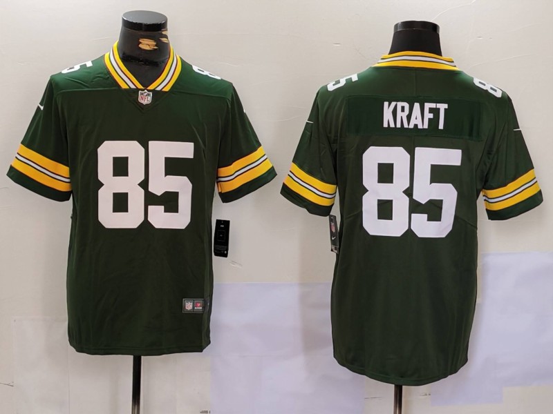 NFL Green Bay Packers #85 Kraft Green Vapor Limited Jersey