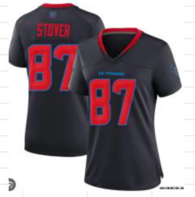 womens NFL Houston Texans #87 Stover Black Vapor Limited Jersey