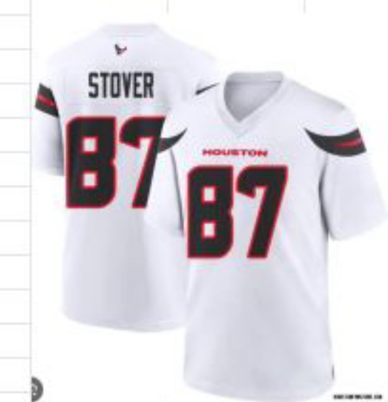 NFL Houston Texans #87 Stover White Vapor Limited Jersey