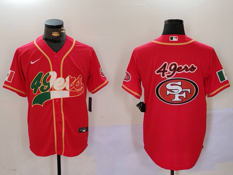 NFL San Francisco 49ers Red Joint-design Jersey